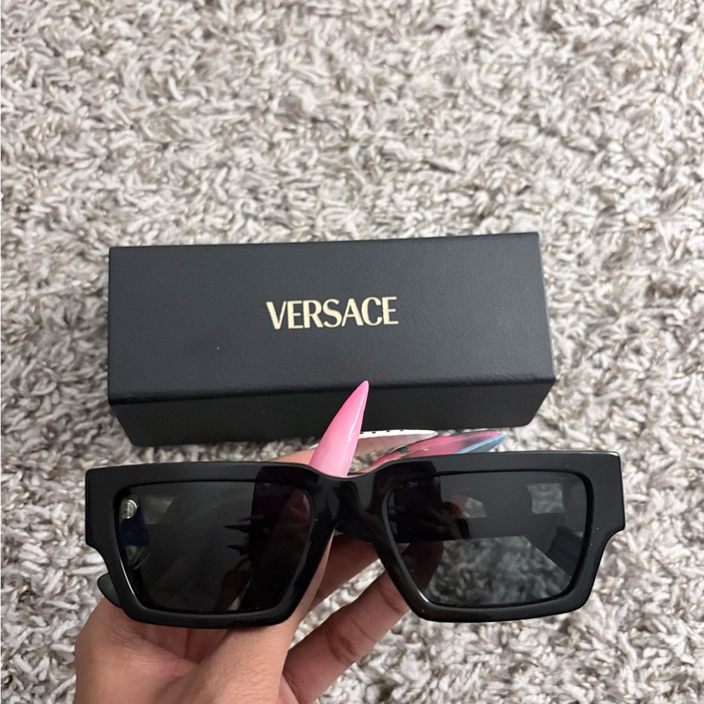 Versace Medusa Deco Black Sunglasses